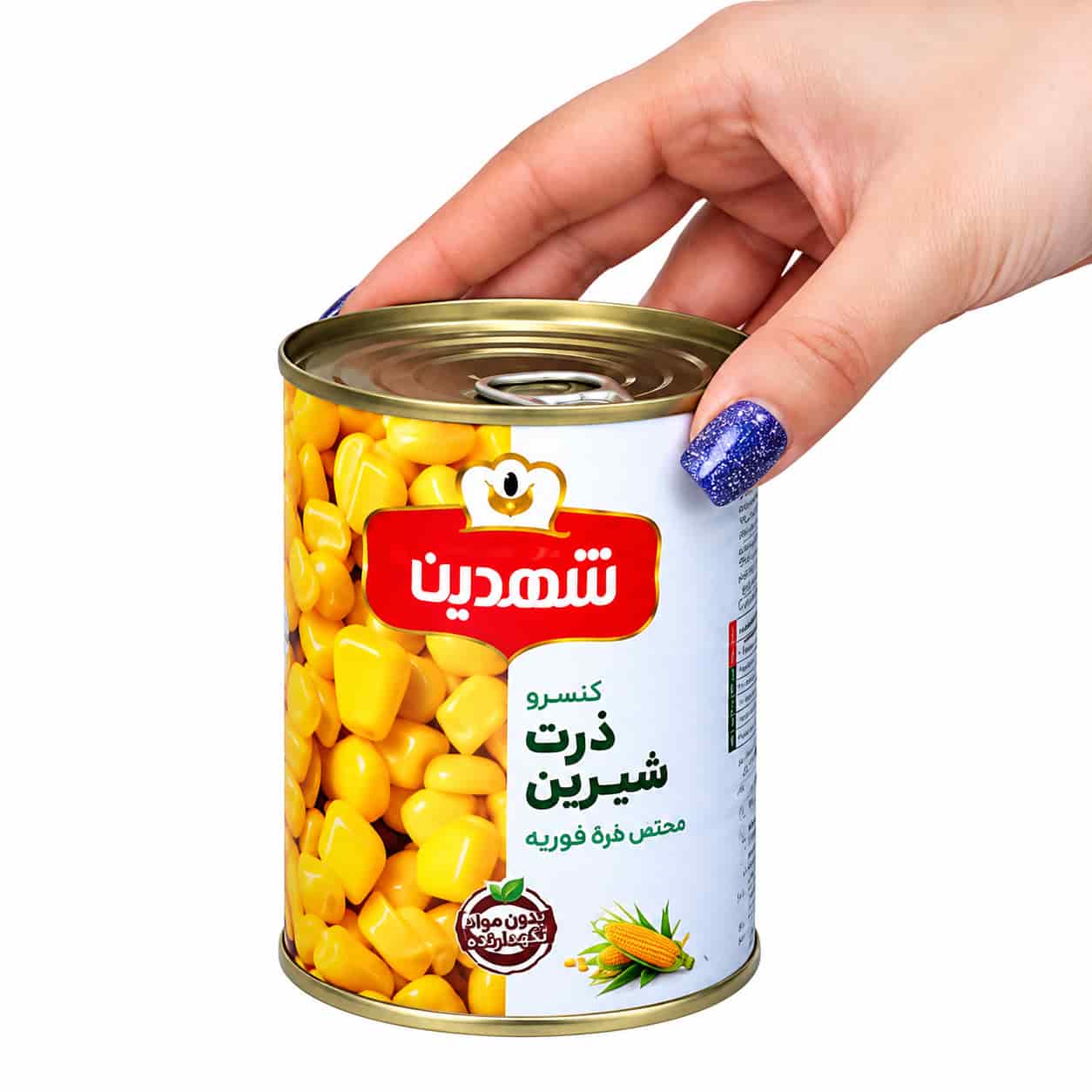 کنسرو ذرت شهدین با کیفیت استاندارد